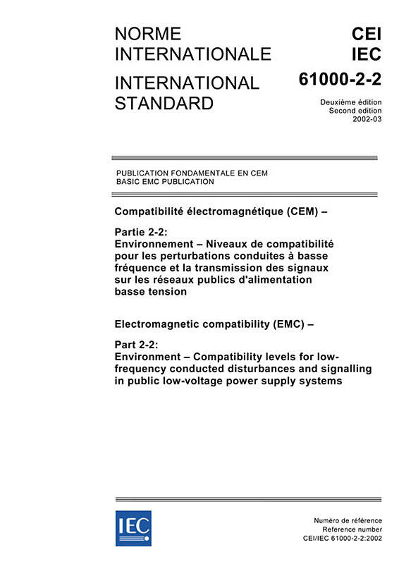 Cover IEC 61000-2-2:2002